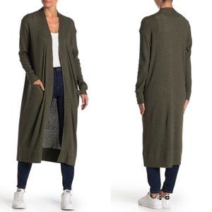 Susina Waffle Knit Duster Cardigan